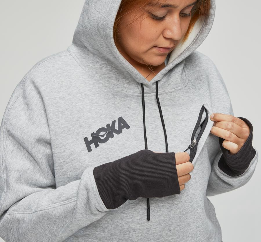 Hoka One One Performance - Women Hoodie - Grey,Australia DRZ-087451